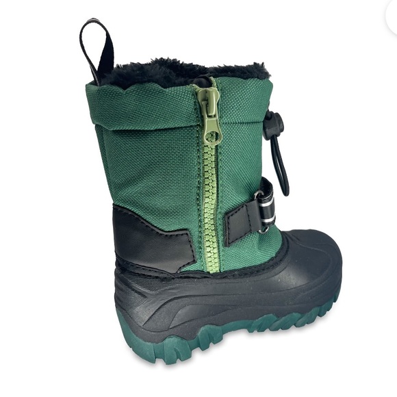 Portland Boot Company boys green and black snow boots - Picture 2 of 4